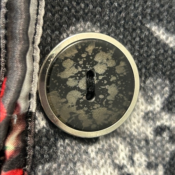 Designer Alberto Makali Bold Floral Print Women’s Stretch Blazer Size L - Picture 8 of 12